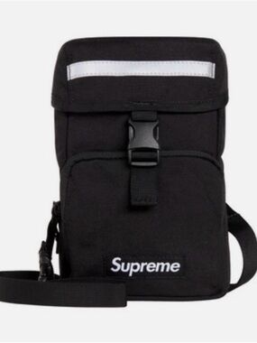Supreme Camera Bag Black FW24 Reflective Box Logo Hype Sidebag